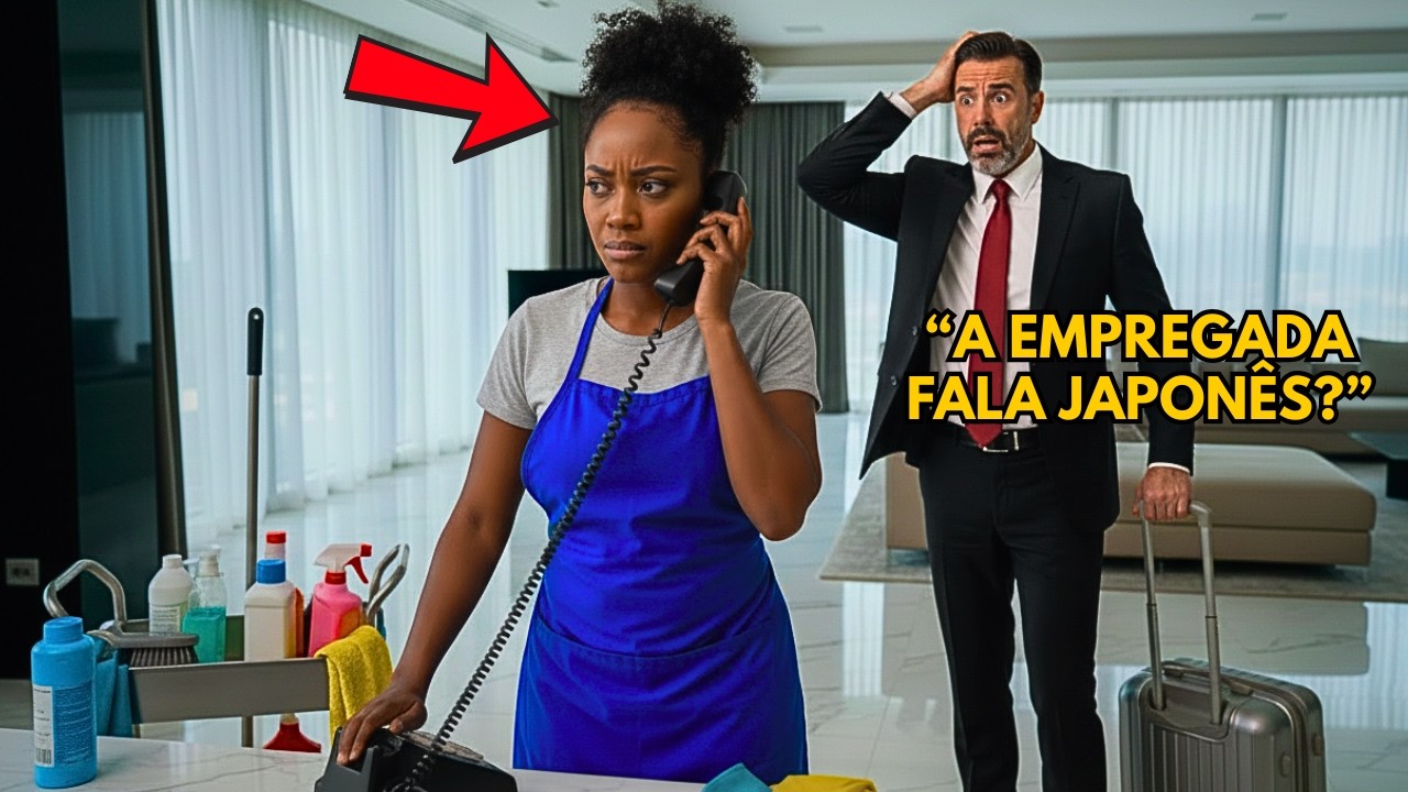 O MILIONÁRIO voltou da viagem SEM AVISAR… e FLAGROU a EMPREGADA falando  em JAPONÊS no telefone dele
