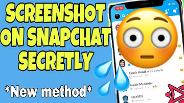 How to screenshot on Snapchat without them knowing 2022 NEW METHOD!!