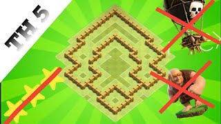 Best town hall 5 base 2020 with COPY LINK |new insane th5 base|anti 3 star th5 base| coc base layout