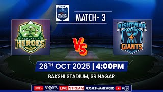Download lagu LIVE - Ladakh Heroes vs Kishtwar Giants - Indian Heaven Premier League 2025 Srinagar J&K | DD Sports