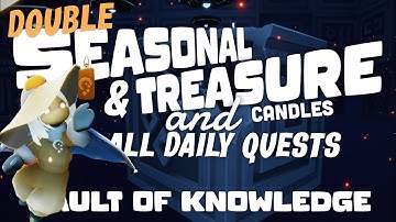 DOUBLE Seasonal & Treasure candles and Quests in Vault of Knowledge | SkyCotl | NoobMode
