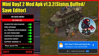Mini Dayz 2 Mod Apk Unlimited Resources Menu Mediafıre 2025 Download Offline screenshot 1