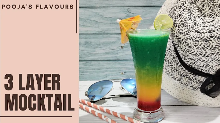 How to make 3 LAYER MOCKTAIL | SUMMER DRINK IDEAS | EASY MOCKTAIL RECIPE