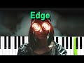 REZZ - Edge  (Piano tutorial)