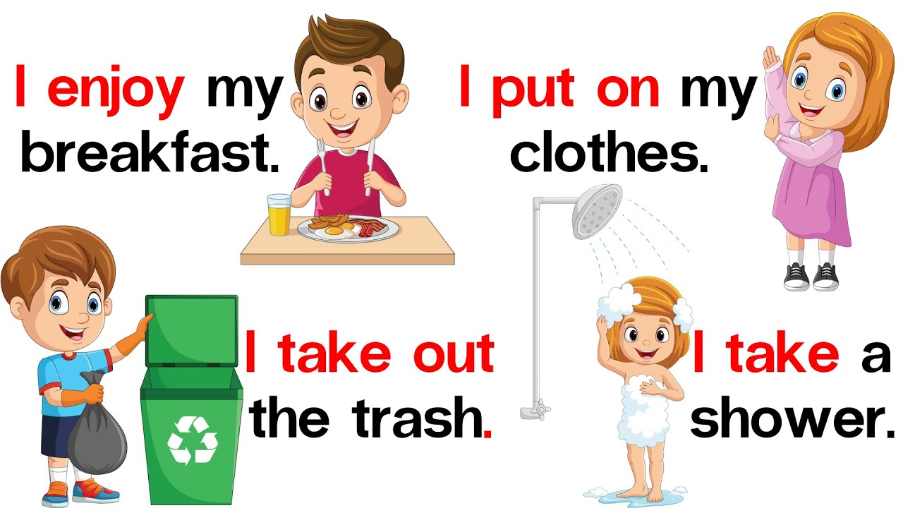 English for Everyday: Beginner-Friendly Daily Routine Sentences