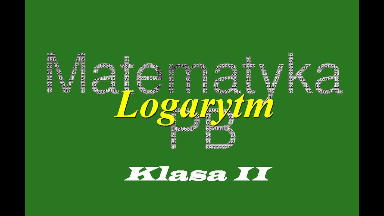 Nowa Era klasa 2 zad8 strona 316 rozdział 6 logarytm - YouTube