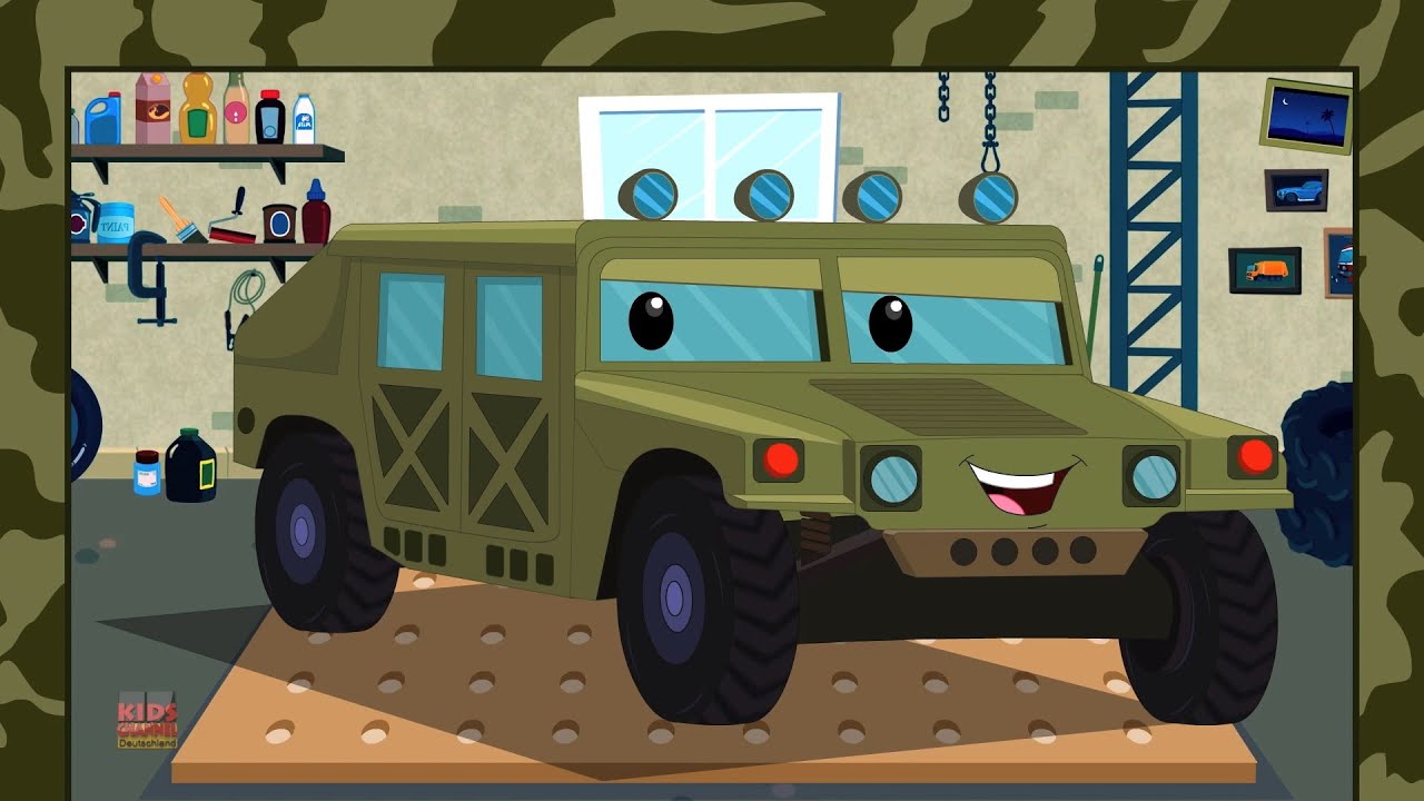Militär Hummer Autowäsche + Weitere Zeichentrickfilme