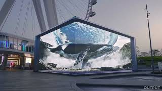 OUTPUT:Global 3D Digital Billboard for VIVO X80 series Launch in Shenzhen