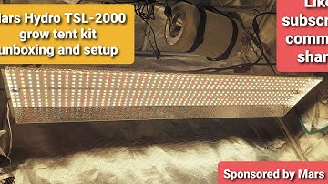 Unboxing and setup of the #marshydro #TSL-2000 grow tent kit. New series coming immediately 😃