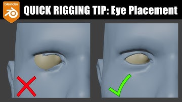 [Blender] Quick Rigging Tip: Eye Placement