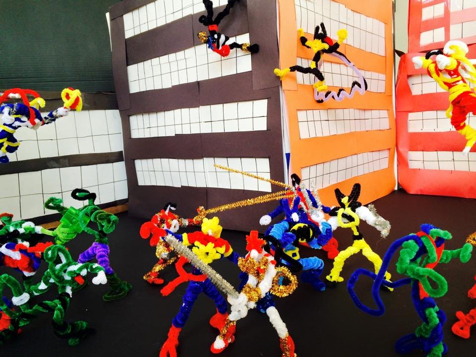 Marvel Vs. DC  Pipe Cleaner Superhero War