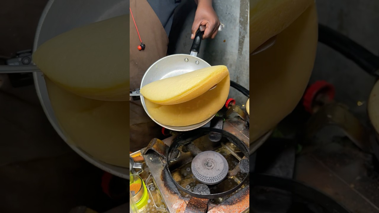 Fluffy Sponge omelette in Hyderabad 🤤.                                    