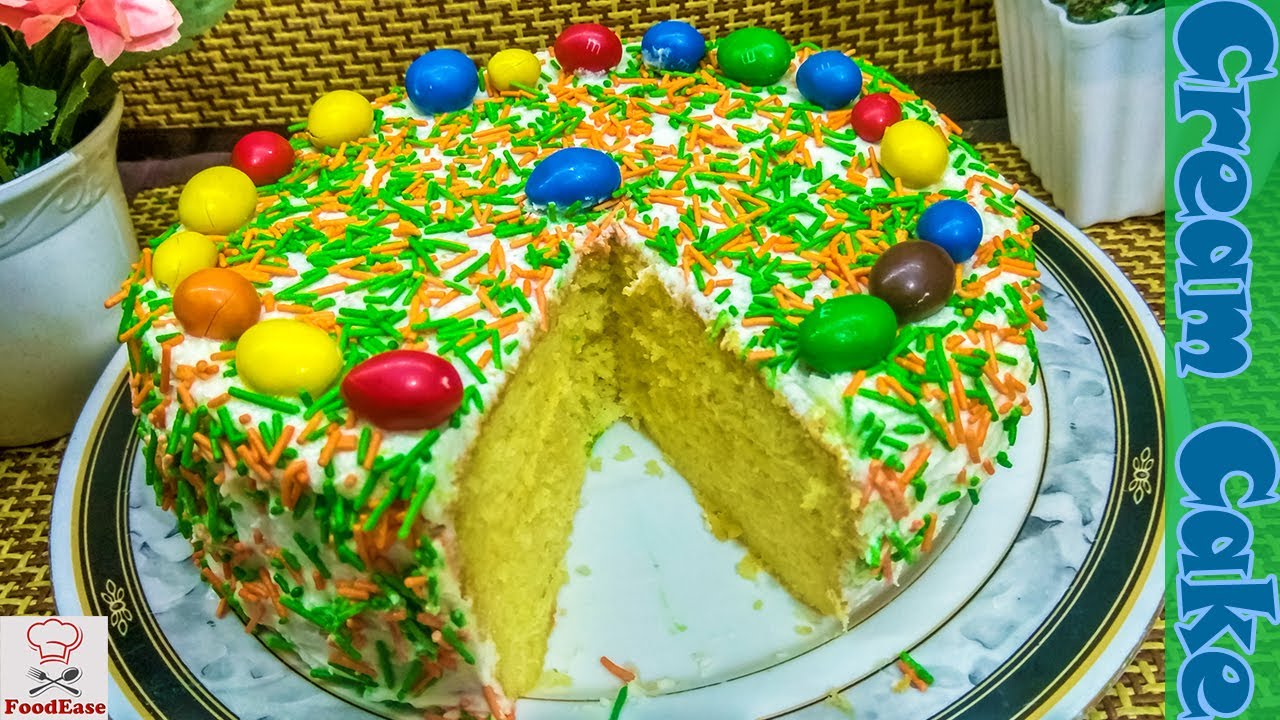 Fresh Cream Cake Kids Birthday Special Easy Way For Beginners No