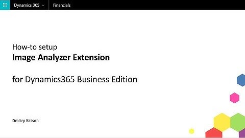 How-to setup Image Analyzer for Dynamics365