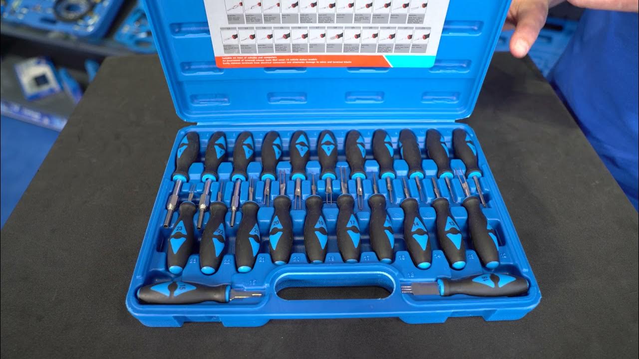 BRILLIANT TOOLS BT511100 Stecker-Entriegelungswerkzeug-Satz 23-tlg [Powered  by KS TOOLS] 