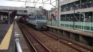 EF66-119　2077レ東加古川駅通過