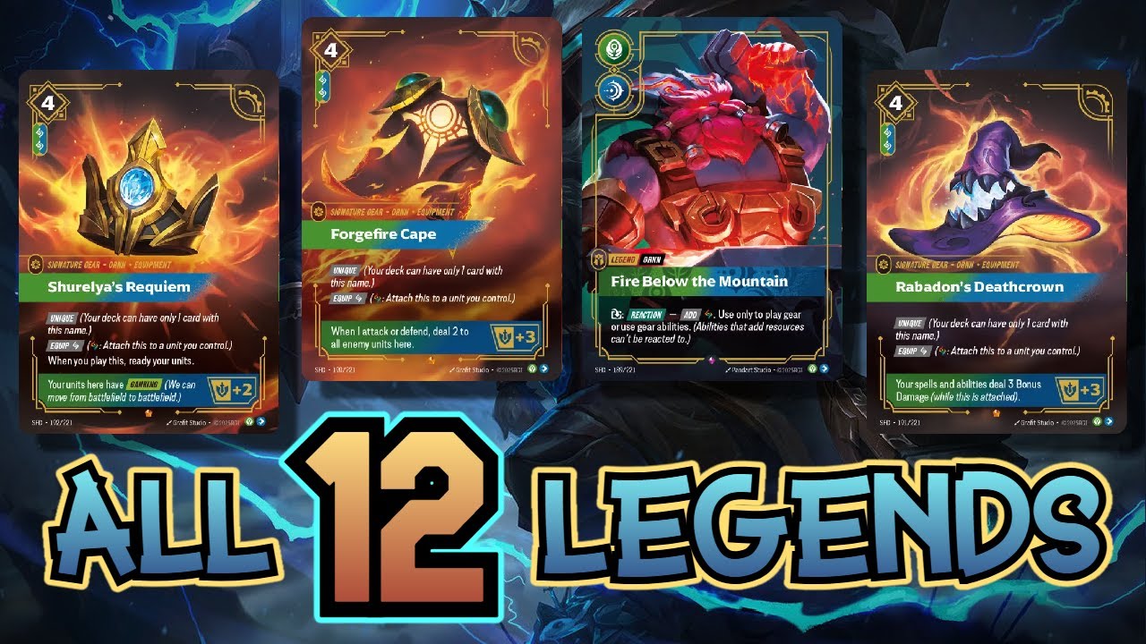 ALL 12 SPIRITFORGED LEGENDS & SIGNATURES REVEALED!  | Savjz Riftbound
