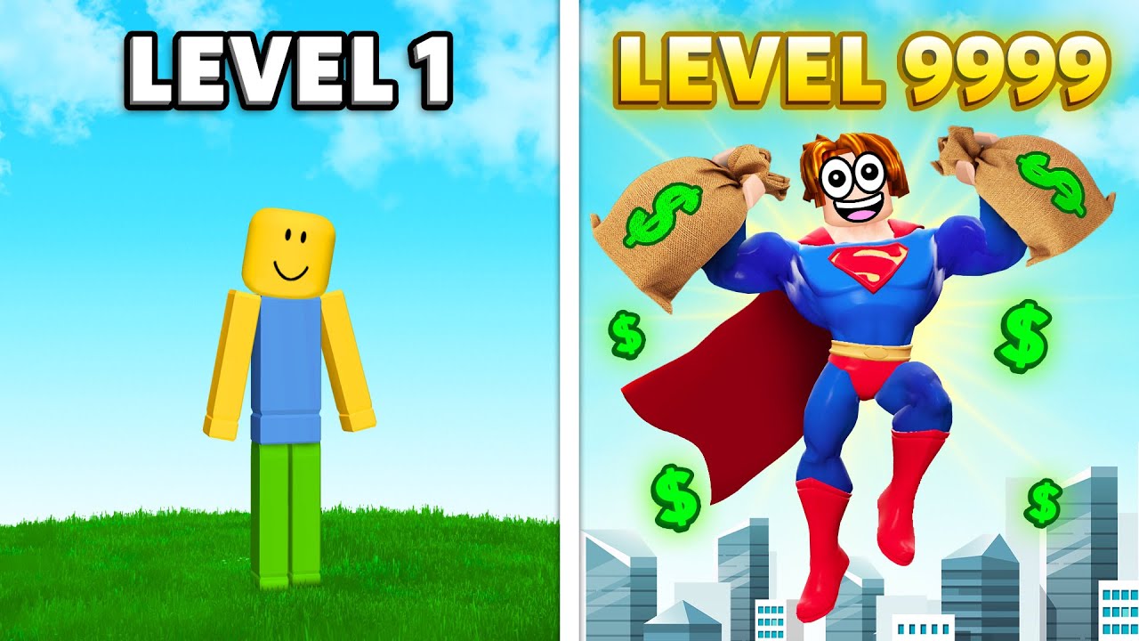 Spending Robux to be STRONGEST SUPERHERO in Roblox!