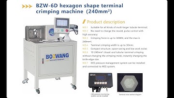 💡 BZW-6D Hexagon shape terminal crimping machine