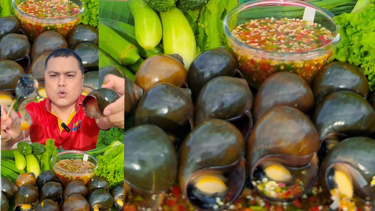 หอยปังยักษ์จิ้มซีฟู้ด #หอยปัง #clam bang #shellfish #food #จ่าเอ๋กินแซ่บchannel 