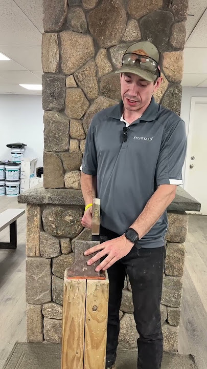 Tools for Trimming Thin Stone Veneer Part 1 #stoneveneer #stone #masonry #installation #tools