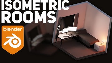 Low poly Isometric rooms in blender!