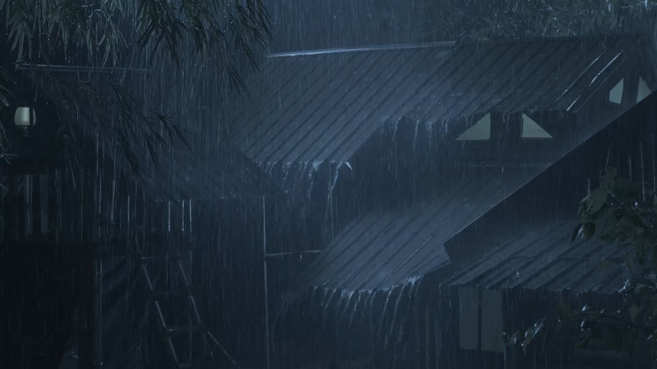 Fall Asleep Fast with Powerful Heavy Rain on a Wild Forest Farm | Deep Sleep Rain Sounds