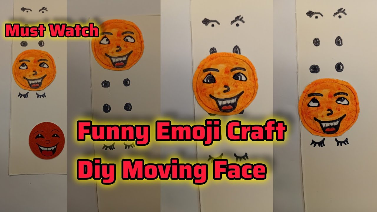 How to Make a Funny Moving Face Art | Easy Paper Craft Idea for Kids & Beginners