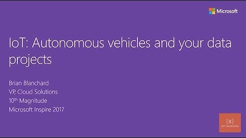 IoT Autonomous Vehicles and Your Data Projects