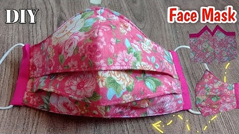 Diy Pleated Face mask | Easy mask pattern sewing tutorial