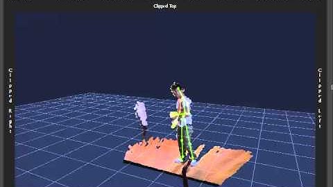 Kinect motion capture test v01