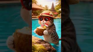 Bali Vacation #adorable #cute #sweet #bestpet #cat #cats #cutepets #AI #ai #funny #comedy #lol #lmao