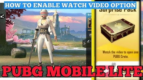 #pubgmobilelite #pubgmlwatchvideo || HOW TO ENABLE WATCH VIDEO OPTION IN PUBG MOBILE LITE💥👌||