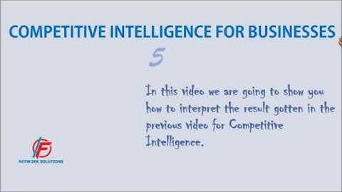 Competitive Intelligence 5