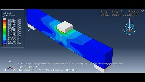 3 point bending XFEM crack growth using ABAQUS