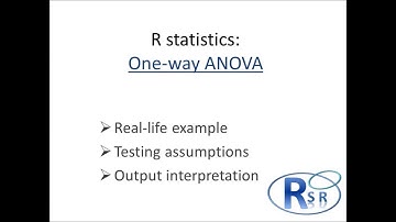 R - One-way ANOVA