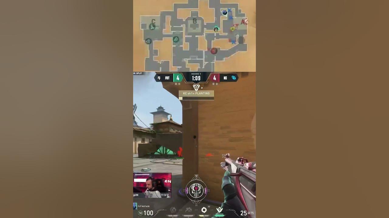 KC ScreaM Clutch 1vs2 Against FUT vct ema 2023 valorant highlight