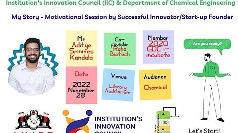 My Story - Motivational Session by Startup Founder...