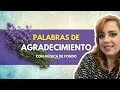 Palabras y oración de AGRADECIMIENTO