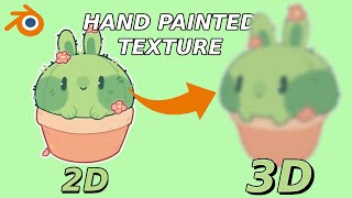 3D Kawaii Cactus using BLENDER