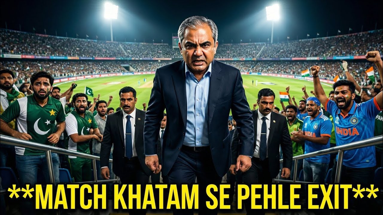 Mohsin Naqvi Leaves Stadium Before Match Ends 😱 | IND vs PAK Big Moment