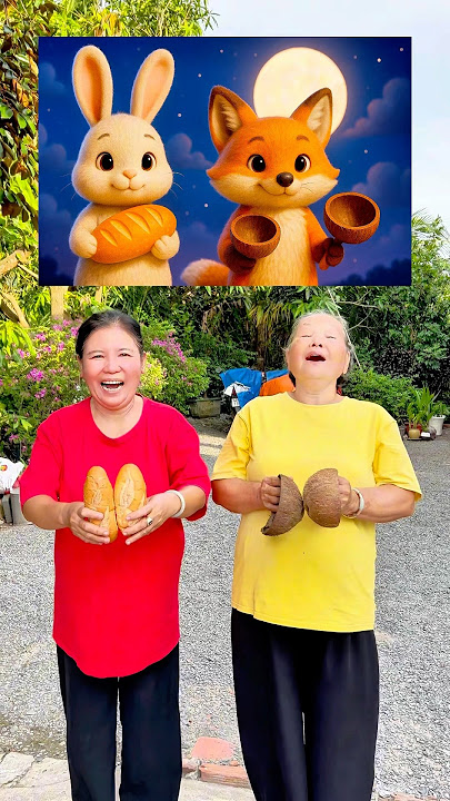 Bread and Coconuts – A Moonlight Friendship🐰🦊💣😁.#shorts #viralvideo