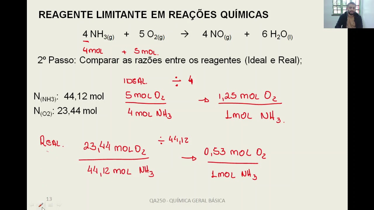 U05 - Videoaula 03: Reagente limitante e Rendimento - YouTube