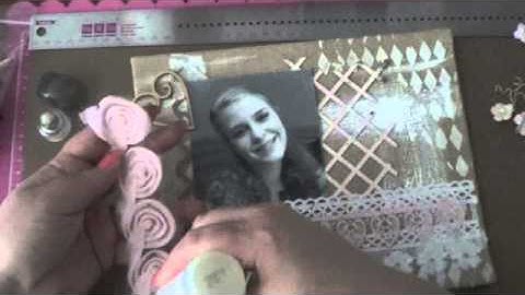 Altered Burlap Canvas Part 2