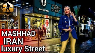 IRaN Walk with me In ahmad abad luxury shopping street mashhad iran ،Walking Tour mashhad IRAN