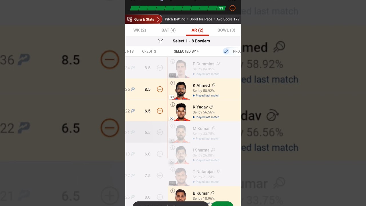 DC vs SRH Dream11 Prediction, DC vs SRH Dream11 Team, 🏆Dream11 Prediction Today 🏏🤗