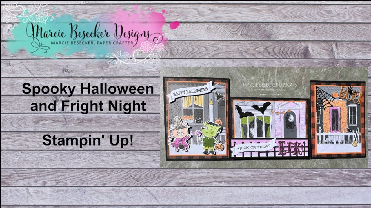 Spooky Sweet and Night Fright Halloween Card - Marcie Besecker Designs