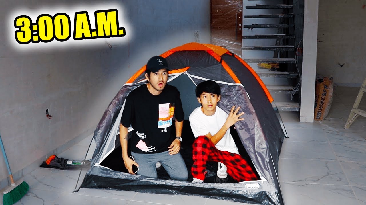 ¡ACAMPAMOS EN MI NUEVA CASA SIN MUEBLES!