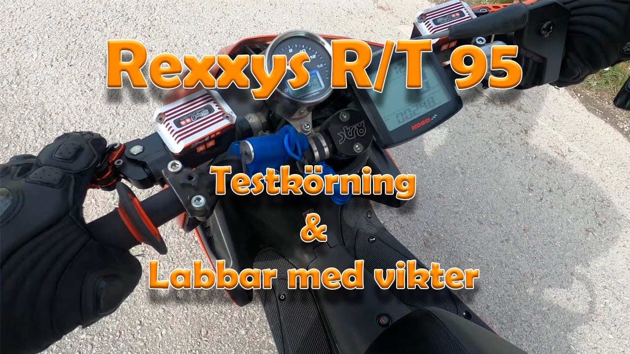 Rexxys R/T 95 Aerox - MINISERIE - DEL 6 - LITE TESTKÖRNING & LABBAR MED VARIATORVIKTER