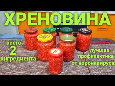 Хреновина/Как приготовить хреновину/Лучшая профилактика от коронавируса/Всего 2 ингредиента #Shorts